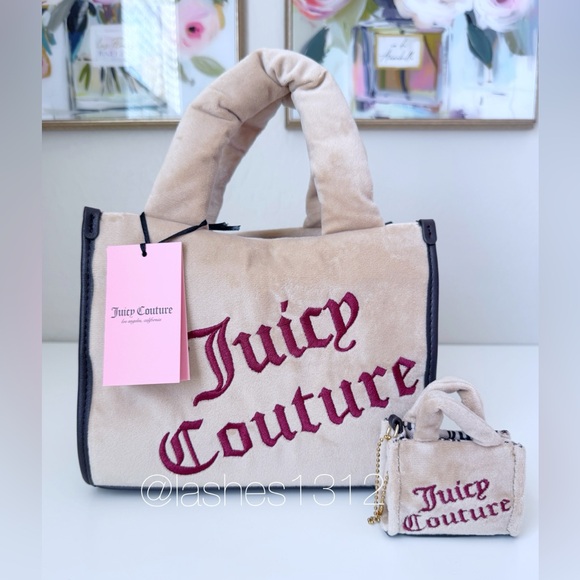 Juicy Couture Handbags - JUICY COUTURE Bag Better Together Mini Tote - Beige